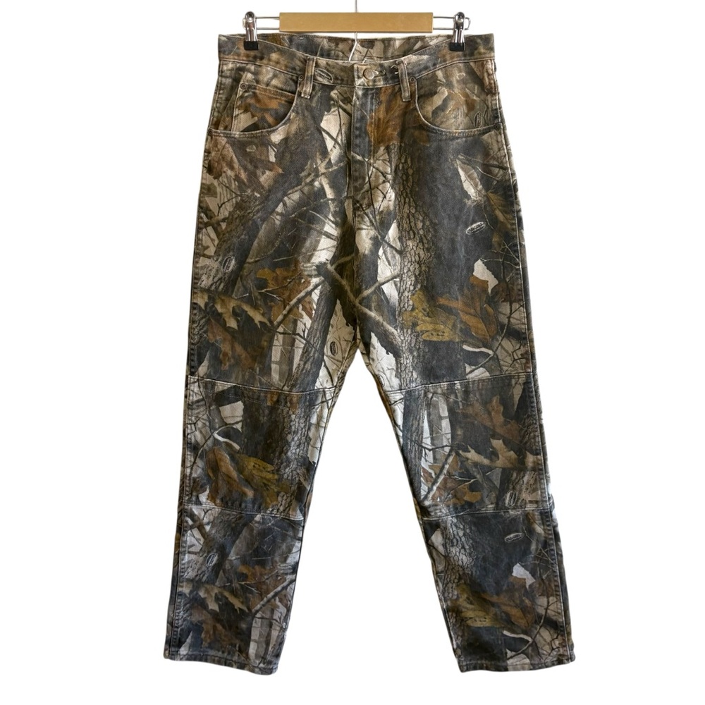 Vintage Wrangler Sz 34 Realtree Hardwoods Camo Double Knee Hunting Jeans 97GR1HD